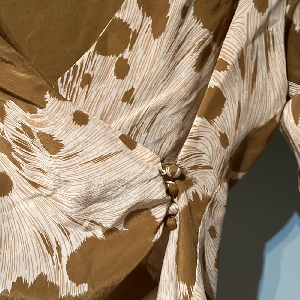 Anne Klein Patterned Wrap Top - image 2